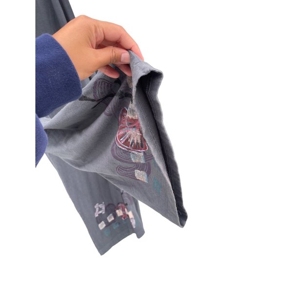 Barclay Women's size 2 Gray hand painted Garter pants - Picture 9 of 14